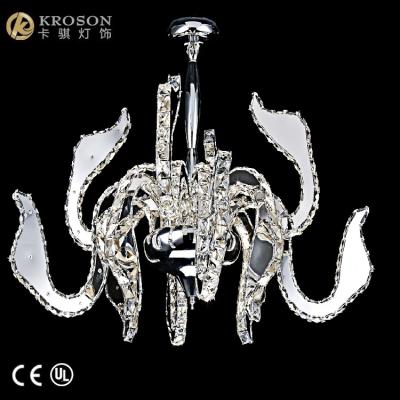 China Modern high end crystal pedant light for Zhongshan guzhen lighting factory for sale