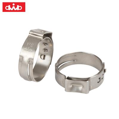 China Stainless Steel Automotive Single Ear Pipe Small Clamps Clamp for sale