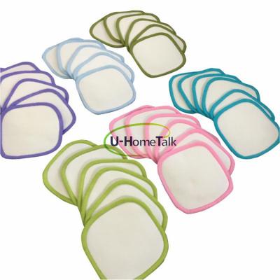 China Adults U-HomeTalk UT-YJ057 Makeup Remover Cloth Square Shape Bamboo Cotton Make Up Remover Pad for sale