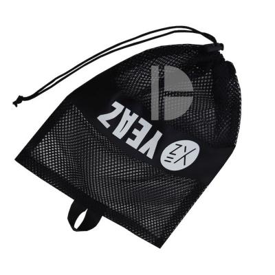 China Fashoion High Quality Promotional Customize Logo Nylon Drawstring Mesh Bag Gift Storage Pouch for sale