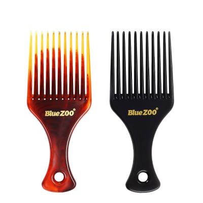 China U-HomeTalk Curly Frizzy Curly Look Combs Peines Para Cabello Fashionable Custom Marley Hair Shop Berber Hair Curler Comb For Salon Dread Lock Hair Afro Twist Comb for sale