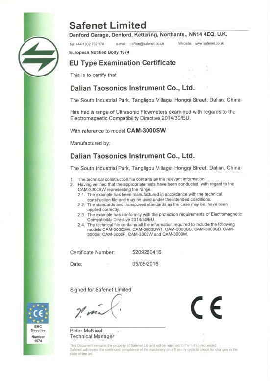 CE - Dalian Taosonics Instrument Co., Ltd.