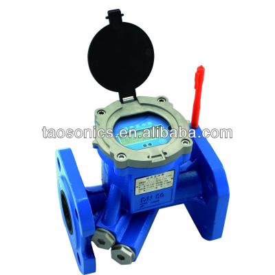 China Cast Steel or Stainless Steel Dual Channel Ultrasonic Water Meter for sale