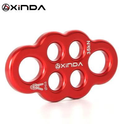 China Durable XINDA 35kN Aluminum Adjuster Plate For Lanyard Climbing Belaying for sale