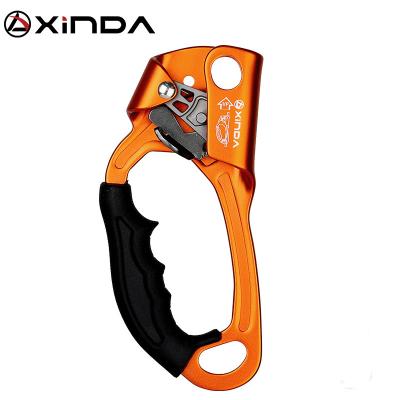 China Durable XINDA 7075 aircraft grade aluminum left hand ascender for climbing rappelling rescue for sale