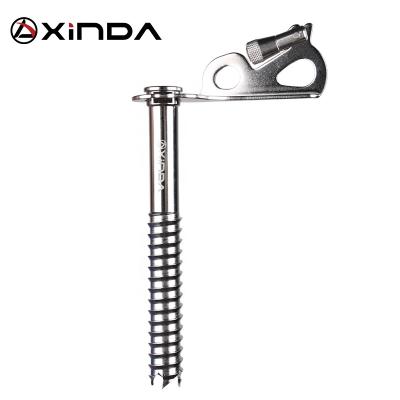 China XINDA Stainless Steel Lightweight Ice Screw For Snow Mountaineering for sale