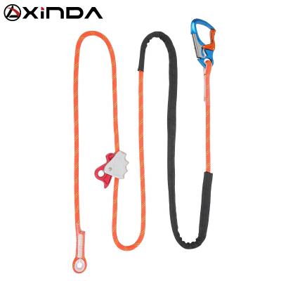 China XINDA High Quality Strong And Durable Adjustable Lanyard Positioning Rope For Waist Fall Protection Workout for sale