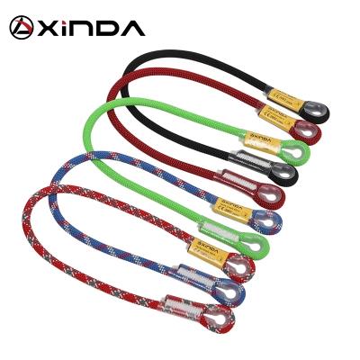 China XINDA 10.5mm strong static prusik lanyard protective stitched eye for mountaineering rock climbing for sale