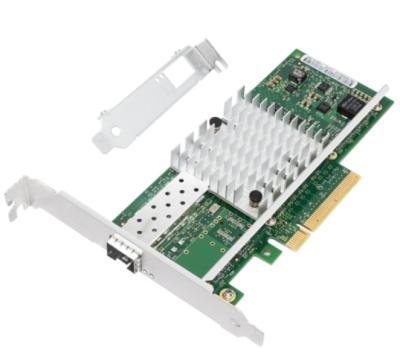 China Original Future JLS Ethernet Network Card PCI-E X8 10GbE X520-DA1Fibre 10G Single Port SFP 82599ES 82599ES X520-DA1 for sale