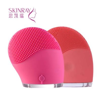 China New Beauty Deep Cleansing And Personal Care Soft Facial Cleansing Brush Silicone Detergent Double Sided Facial Brush for sale