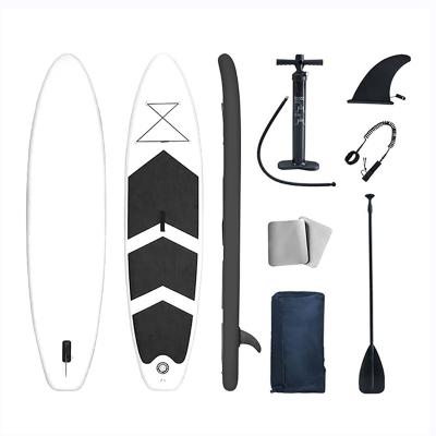 China Hot Selling Unisex Water Ski SIP Paddle Board Recreational Sea Sports White Inflatable Stand Up Paddle Board for sale