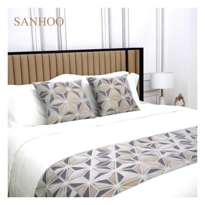 China Wholesale SANHOO Anti-pilling Jacquard Hotel Bed Sheet Set 500 TC 5 Piece Queen Size Comforter Bed Sheet 300 TC for sale