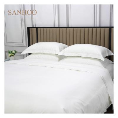 China SANHOO Satin 180 TC 100%Cotton Standard 3-Star Comforter Bed Sheet Anti-pilling Set 6 PCS Full Size Hotel Bed Sheet for sale