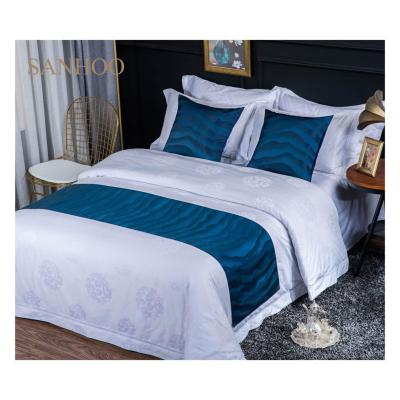 China Anti-pilling SANHOO Customized Single Jumeirah White Hotel Bedding Set Bed Sheet White Bed Sheet for sale