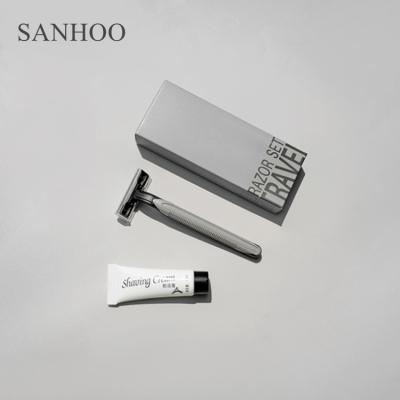 China SANHOO Wholesale Hotel Amenities Eco Friendly Hotel Amenities Set Hotel Rasing Kit Hotel Amenity for sale