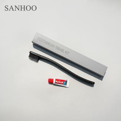 China SANHOO 5 Star Hotel Supplies First Class Travel Amenities Kit Toothbrush Customize Hotel Amenities for sale