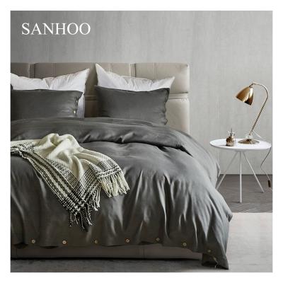 China Custom Hotel SANHOO Brand Bed Sheet Cotton Luxury Comfortable Hotel 100% Home Bedding Sets for sale