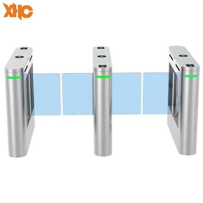 China Security Access Control Management Security Access Control Sliding Barrier Glass Speed ​​Gate Turnstile Gate with IC ID Card and Qr Code Reader for sale