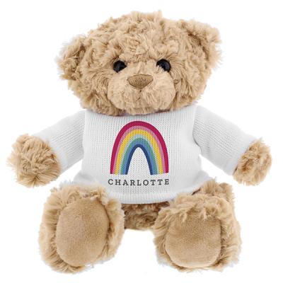 China Custom Branded Plush Teddy Bear With T Shirt Soft Toy Stuffed Animals Plush Toy for sale