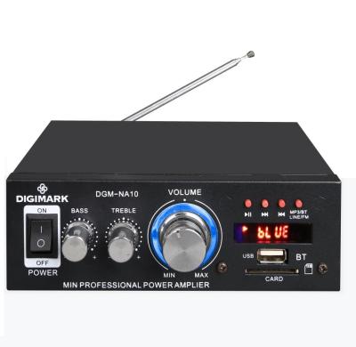 China PA Professional AC 12v DC 100w Audio Amplifier Mini with USB/SD/BT NA-10 for sale