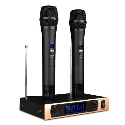 China Karaoke Micophone New PLL New Design KALAOKE Dual Conference System For U Segment Wireless Microphones for sale