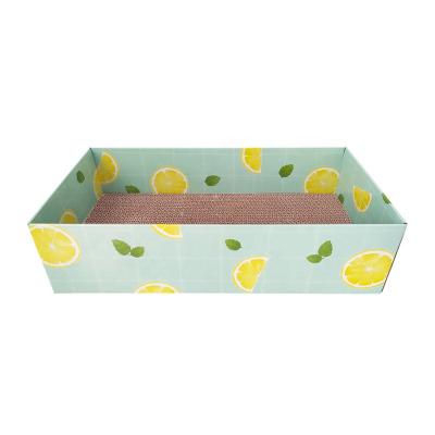 China Safe Sustainable Disposable Corrugated Cardboard And Comfortable Eco-friendly Cat Scratching Board Scratcher For Scratching And Sitting for sale