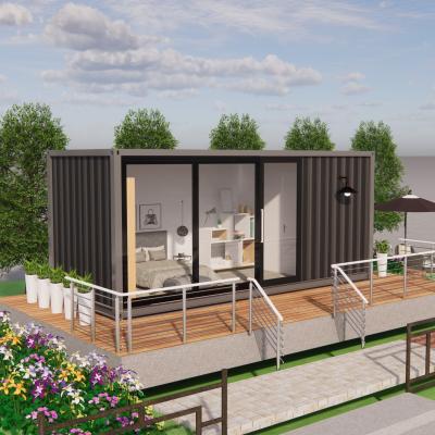 China Modern Luxury Prefab Modern Prefab House with One Bedroom Bathroom Kitchen Container House for sale