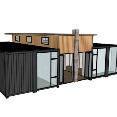 China Carport 3 Bedrooms Prefab Mobile Home / Prefab Modular Home Luxury Shipping Container Home for sale