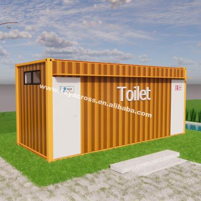 China Modern mobile modular container toilet prefab toilet portable shipping container public bathroom for sale for sale