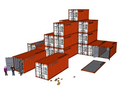 China High Quality 20ft 40ft Parking Lot Shipping Containers For Sale In Shanghai China for sale