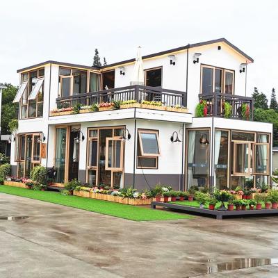 China Light Steel Keel Integrated Building Modern Prefab Building For Living Luxury for sale