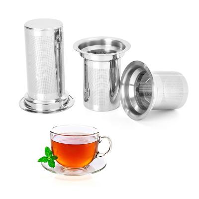 China Sustainable No Plastic Hot Selling Loose Leaf Tea Infuser & Herbal Tea Steeper - Brews Tea Strainers & Steeps Single Cup of Extra Fine Tea for sale