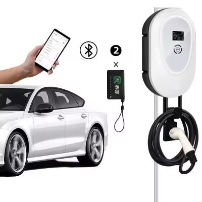 China Electric Vehicle Charging Station 21kw Portable Ev Charger Station with Display EU Type2 for sale