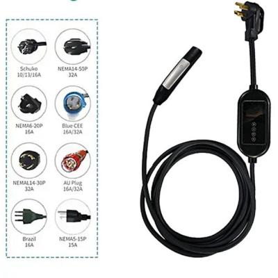 China 7 kw 1 phase ev charger level 2 electric control car charger station cheap low price smart ev charger for sale