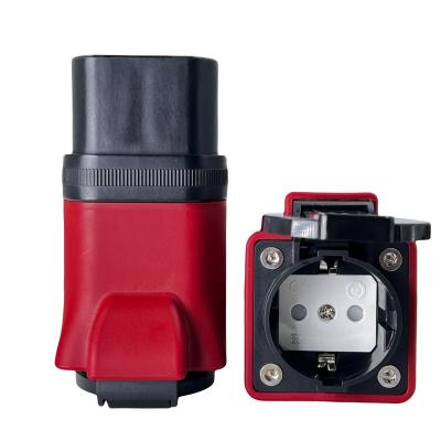 China Motorized Scooters and Recreational Vehicles EV Charging Adapter EU Socket Plug 220-240V Voltage for Replace/Repair for sale