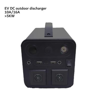 China E-MINGZE Portable Ev Discharger 4KW EV DC Discharger Adapter EC Car DC 10/16A for sale