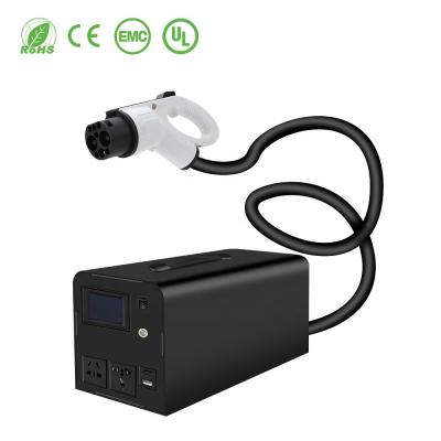 China 5.5KW GBT Electric Vehicle DC Charger Adapter Portable Outdoor Emergency Electric Vehicle Charger for sale