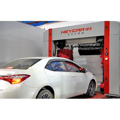 China Water Spraying System Full Automatic Car Wash Tunnel Machine with Dryer and Drying Brushes 368*230*285cm for sale