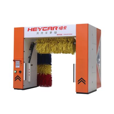 China Car Cleaning 368*230*285cm Full Automatic Rollover Car Wash Machine Equipment with Style and 3 Brush System for sale