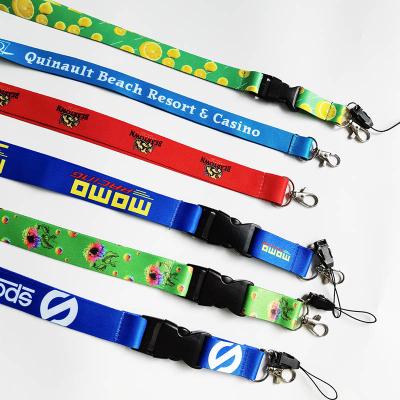 China Custom Printed Nylon Lanyards Bottle Lanyard Personalizado Free Sample Sunflower Polyester Promotion Cell Phone Lanyards With Logo Custom for sale