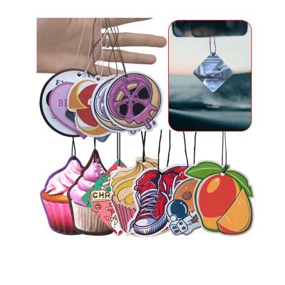 China 2023 Eco-friendly Car Air Freshener New Idea Opens Luxury Air Fresheners Logo Hanging Car Air Freshener Promotional Custom Car Air Freshener Business Gifts for sale