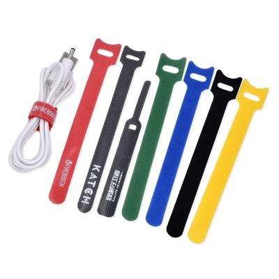 China 2023 Promotion Gifts Idea Velcroes Cable Ties Hook And Strap Logo Velcroes Fastener Tape Loop Custom Logo Printed Hook Loop Tape for sale