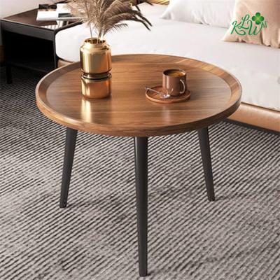 China Hot Selling Round Wooden Coffee Table Durable And Glass Hot Selling Wooden Coffee Tables for sale