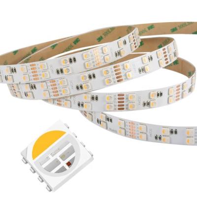 China LANDSCAPE SMD5050 LED Strip Light RGBW DC24V Twin Array 120leds Per Meter 4 In 1 RGBWW LED Strip 3OZ for sale