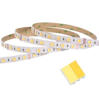 China Office LED Strip Light 2 In 1 5050 LED Type 2000K+6000K 60leds/m Flexible LED Strip Light for sale