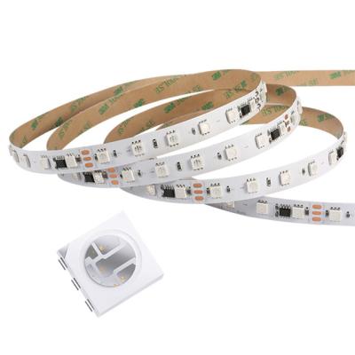 China Waterproof Outdoor Theme Park RGB Strip Light Led Strip Pixel Accessible RGB Led Strip 60Leds/m for sale