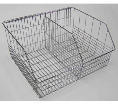 China Front Bike Basket 304 Stainless Steel Kitchen Storage Basket Fruit Vegetable Metal Basket for sale