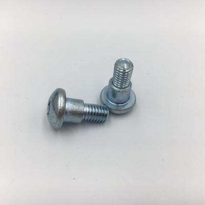 China Blue Hex Joint Socket Pan Head Shoulder Bolts Zinc Construction Bolt for sale