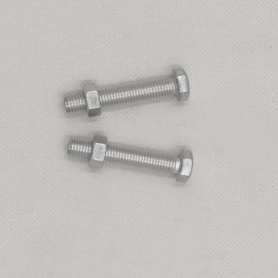 China Special Hardware DIN933 Aluminum Hex Head Machine Construction Screw Bolt And Nut for sale