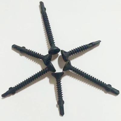 China HEX Black Oxide Finish Countersunk Self Drilling Head Screw for sale